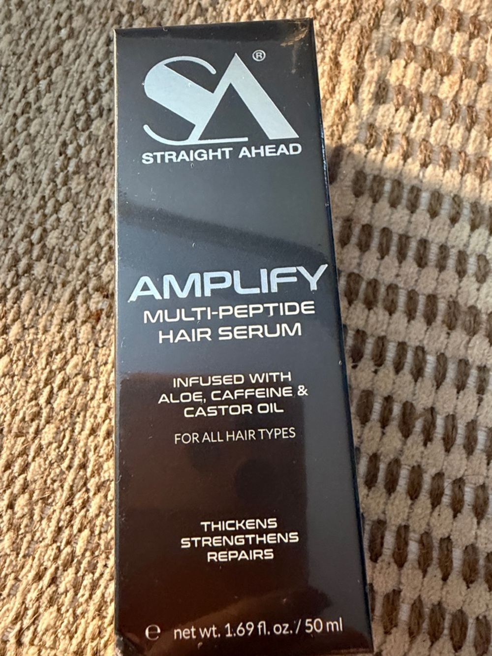 Straight Ahead Amplify Multi-Peptide Hair Serum — Black